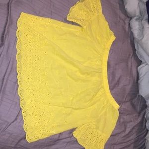 A flower pattern blouse.